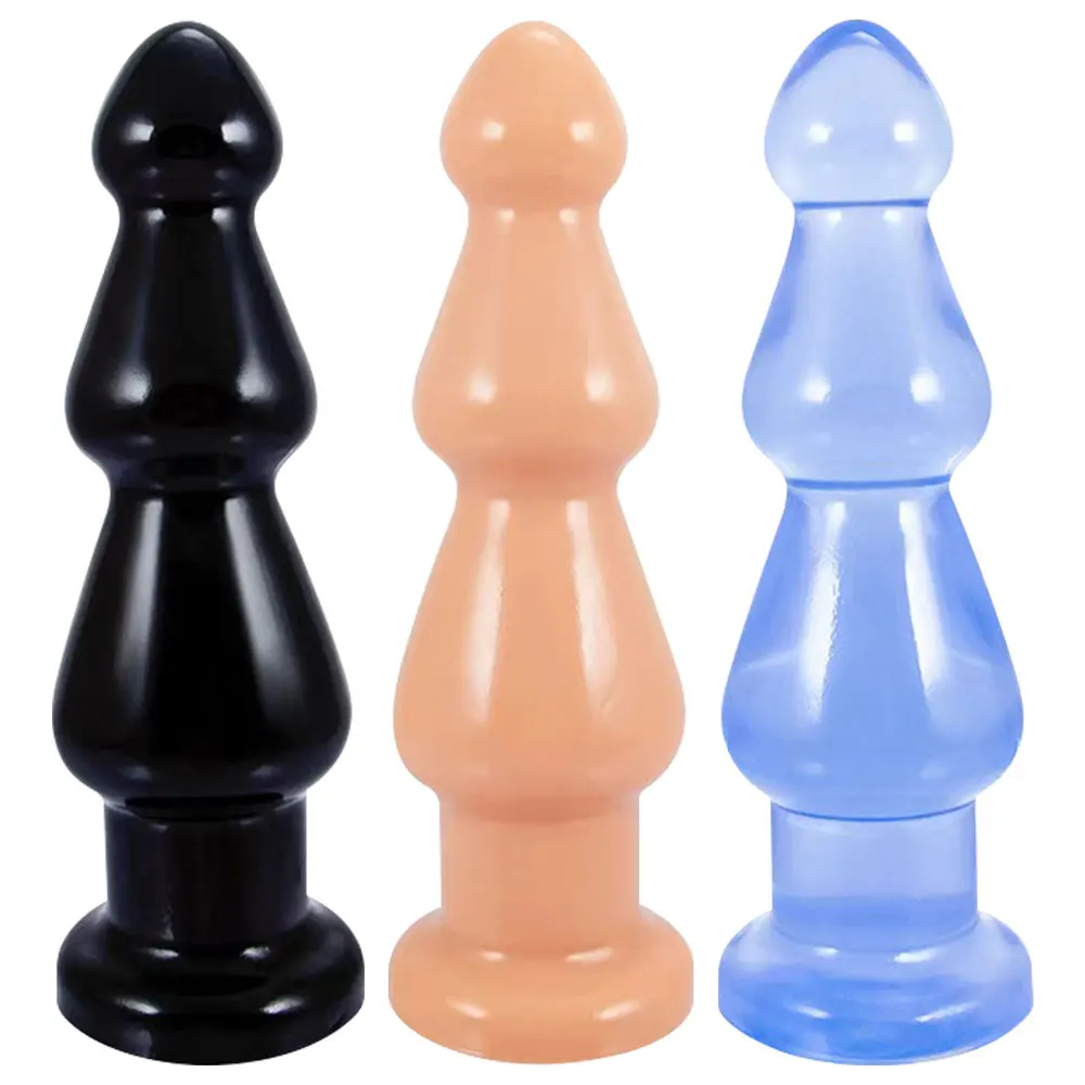 Huge Butt Plug Soft Dildo With Suction Cup Female Masturbator G-Spot Clit Massager Vaginal Stimulator Anal Plug Erotic Sex Toys