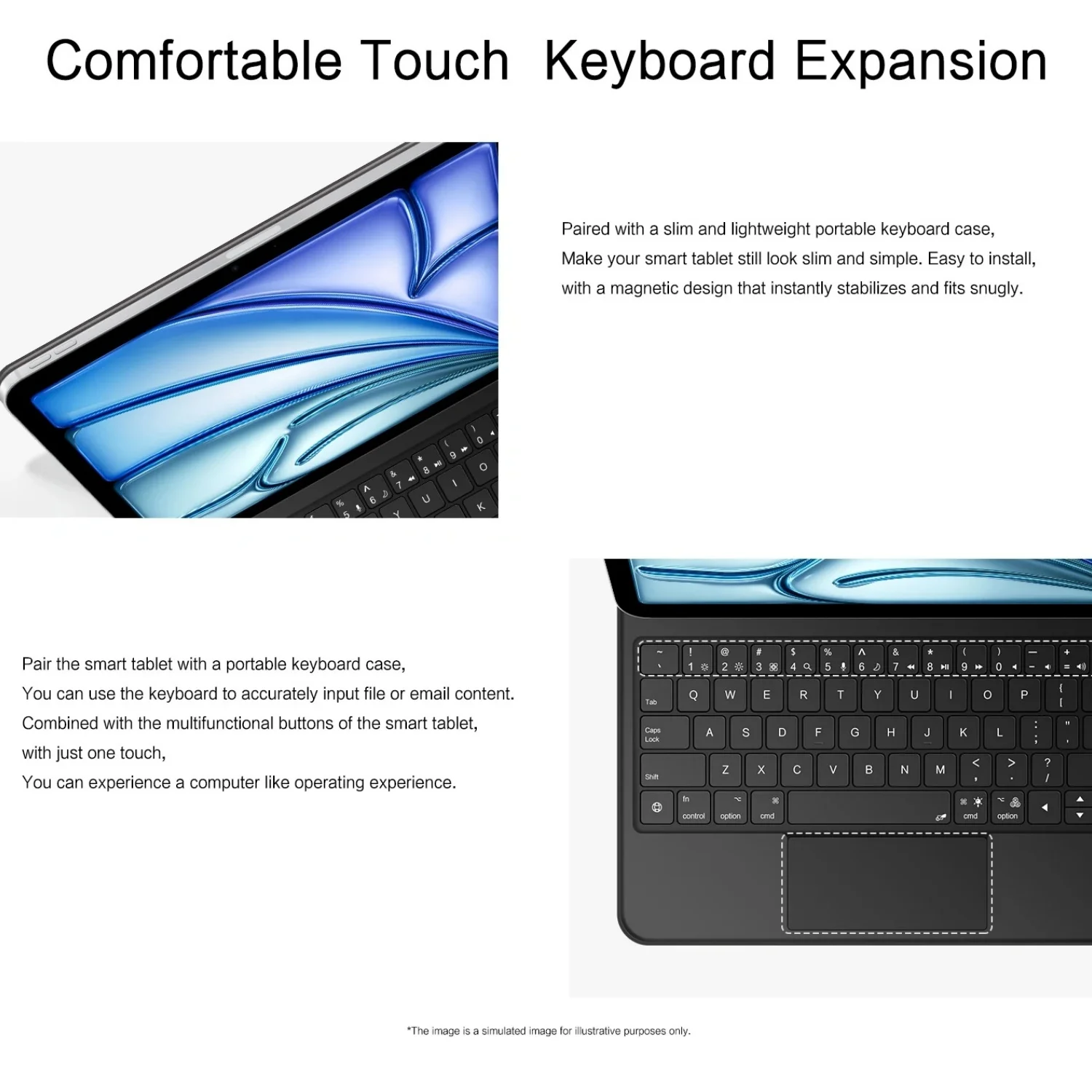 Backlight Magic Keyboard For iPad Air 11 Air 13 2025 Magnetic Keyboard Case For iPad Air 11