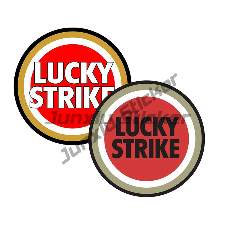 Lucky Strike Badge Car Sticker Decal Decor for RV Auto Laptop Helmet Trunk Wall Fridge Decal High Quality Vinyl Cover