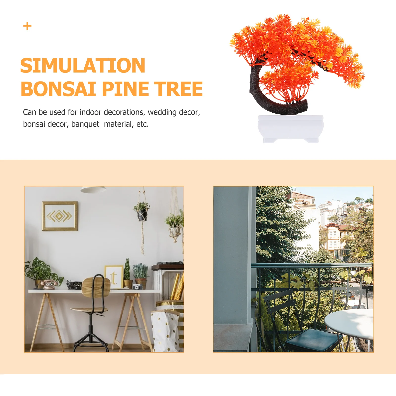 

Realistic Artificial Potted Plants Fake Plant Decor For Home Office Desktop Simulation Bonsai Ornament Greenery