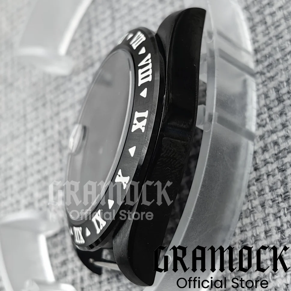 Мужской корпус часов GRAMOCK 40 мм EXP2, римские цифры, фиксированный безель, светящееся сапфировое стекло, подходит для механизма NH34 NH35 NH36 ETA2824 PT5000