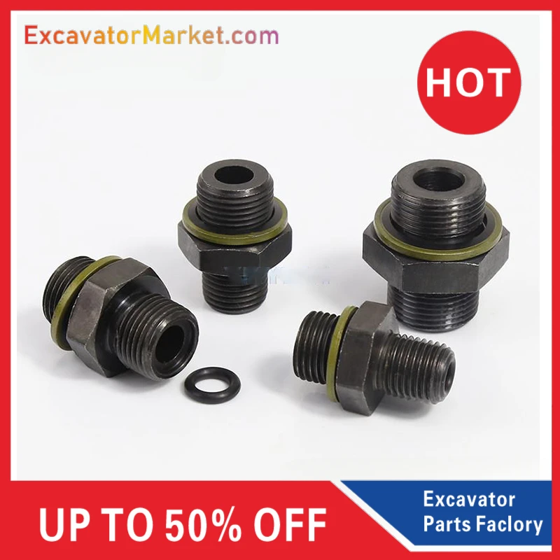 

for M12 14 16 18 22 33 36*1.5 Metric Hydraulic Connector Accessories Hydraulic Excessive Connector Type A Flat Head Connector