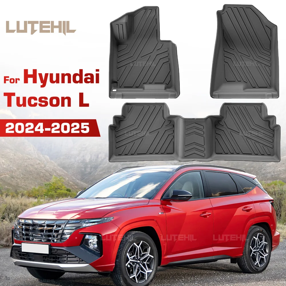 

LUTEHIL для Hyundai Tucson L 2024-2025, всепогодный напольный коврик из ТПЭ, коврик в багажник, ковер, автомобильные аксессуары для интерьера