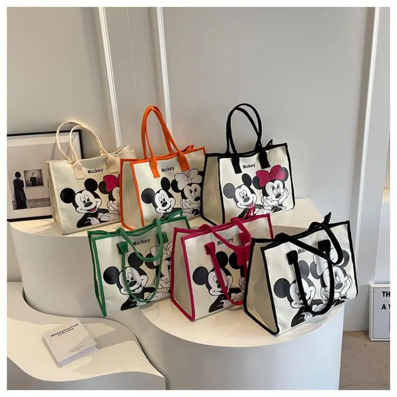 

2024 Disney Mickey New Women's Bag Fashion High Quality Women's Handbag Cartoon Casual Versatile Large Capacity Shoulder Bag