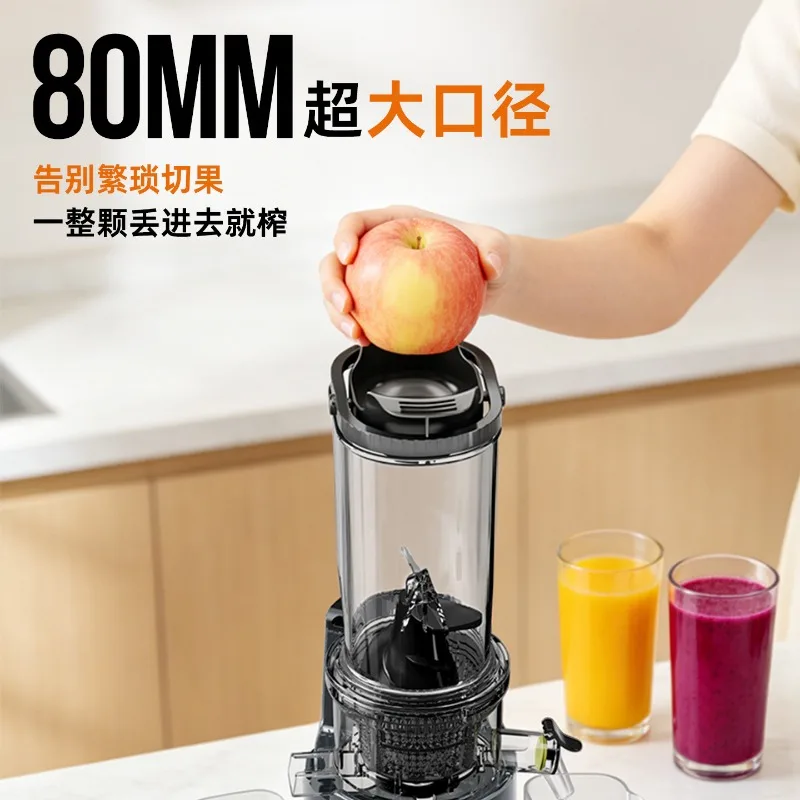 Large Mouth Slow Juicer, Cold Press Extractor with Pulp Separation for Home