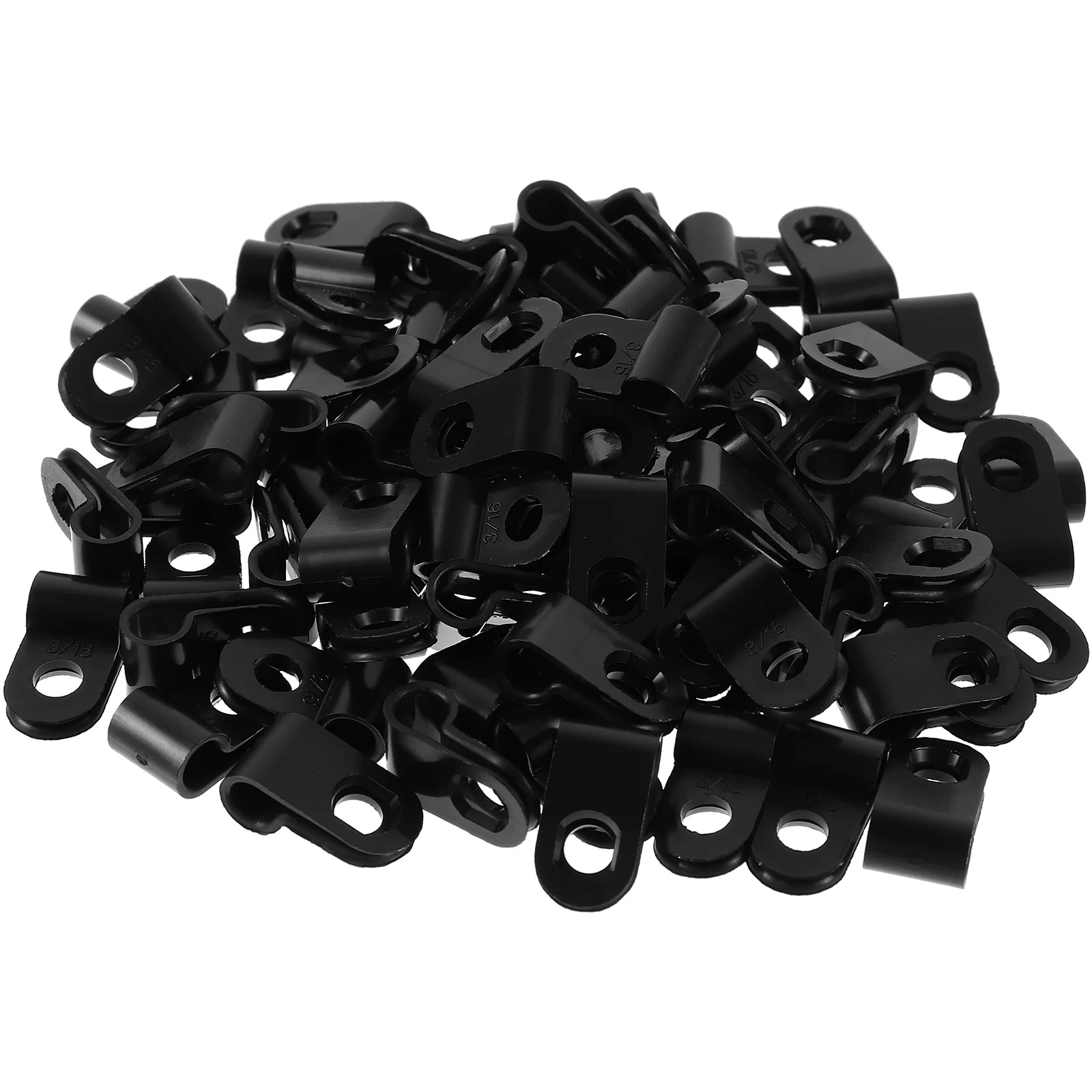 

200 Pcs Clips 21 25mm White Wire Holders For The Wall Rope Light Mounting Wire Holder Cable Clamps Clamps Indoor Outdoor