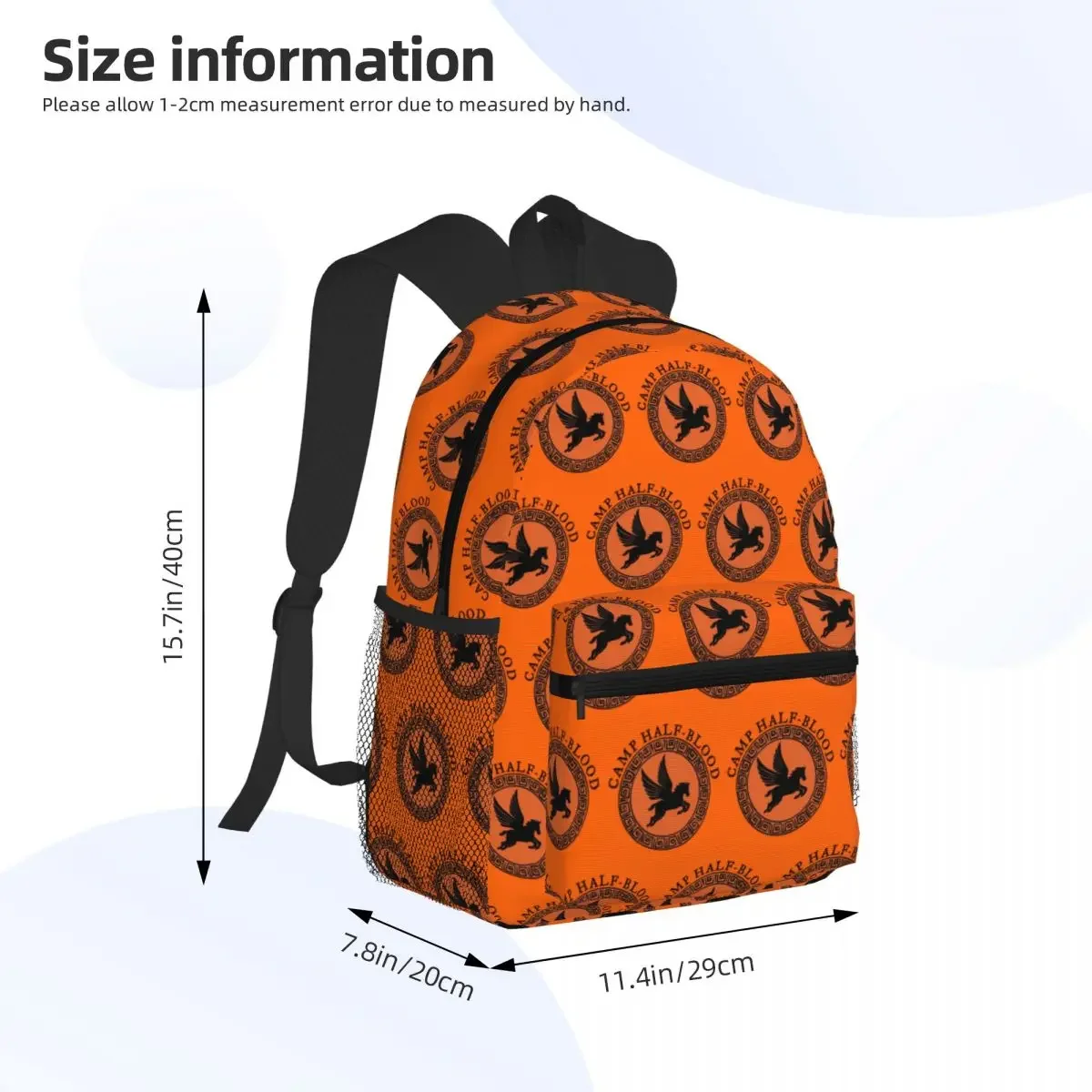 Camp Half Blood Camp Half Blood Logo Active Student Backpack School Bag Hiking Travel Daypack for Men Women Bookbag Shoulder Bag