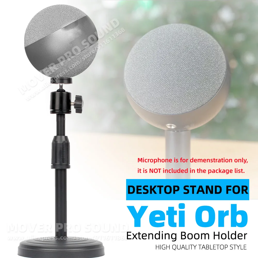 

Parts Accessories For LOGITECH YETI ORB Desk Mic Stand Tabletop Boom Mike Holder Table Desktop Pedestal Microphone Mount Bracket