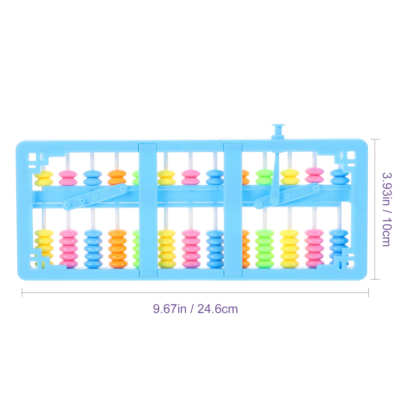 13 cijfers kleurrijke kralen duurzaam plastic telraam afgerond frame wiskunde leermiddel telhulpmiddel plastic telraam