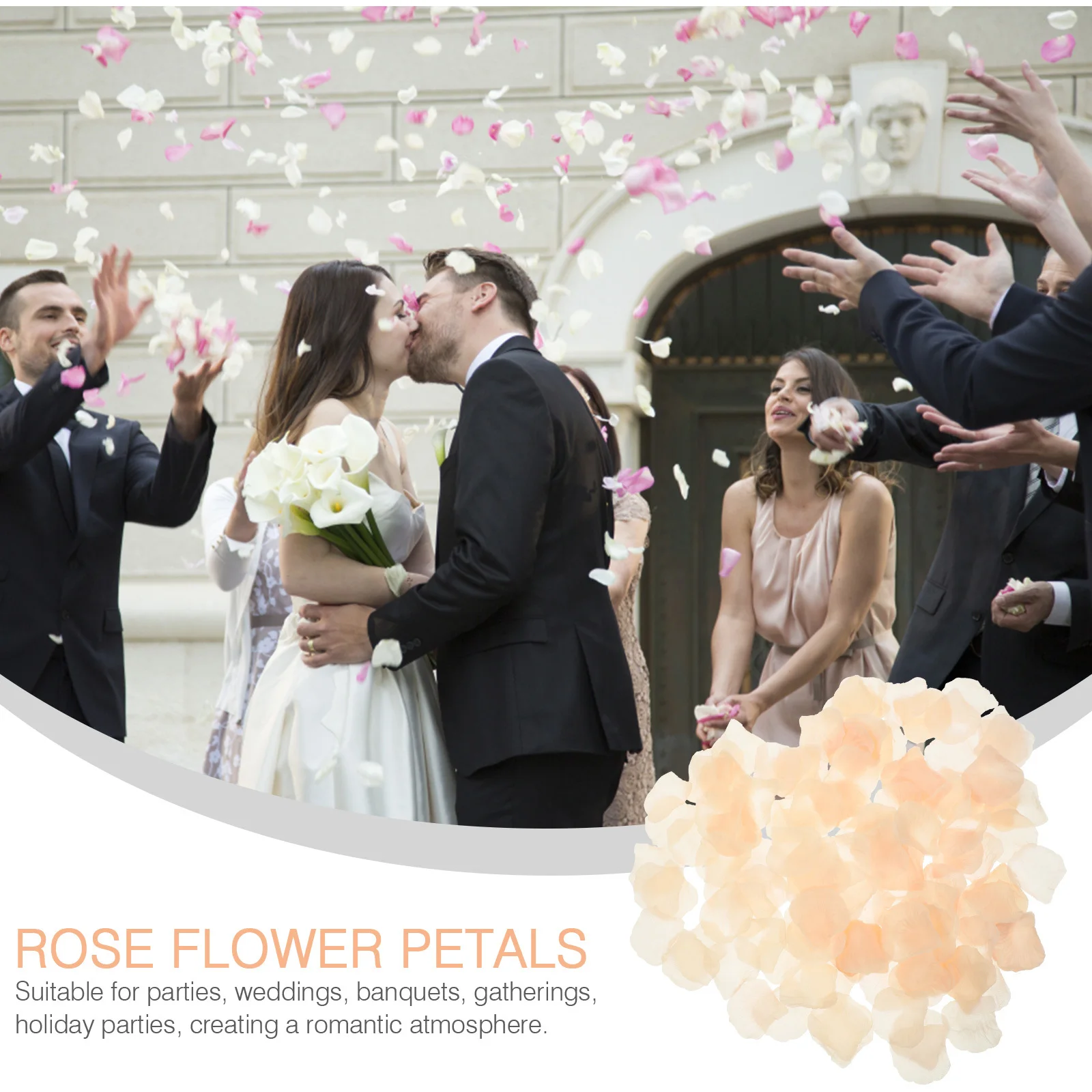 

12 Bags Simulation Rose Petals Artificial Fabric Flower Petals Romantic Night Wedding Party Decoration Scatter Table Decor