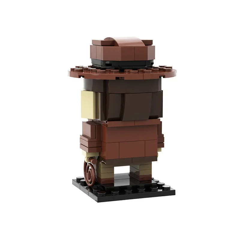 MOC-44641 figuras de acción de película clásica conjunto de bloques de construcción Indiana Jones Brickheadz modelo DIY niños rompecabezas juguetes regalo de cumpleaños