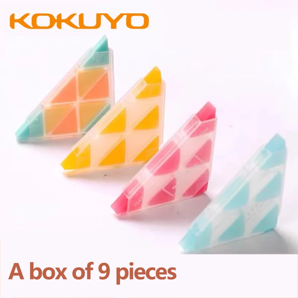 4pcs Japan KOKUYO WSG-ERF2 Multi Corner Pencil Eraser Details Highlighting Drawing To Clean School Supplies Kawaii Stationery