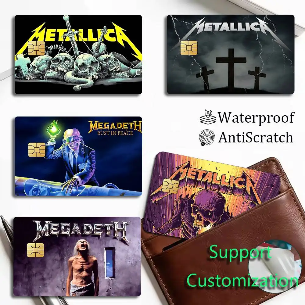Pegatinas de Tarjetas BAND M-Metallica 72 Seasons para Tarjetas Bancarias, Protectoras, Impermeables, con Cubierta de Película, Regalo