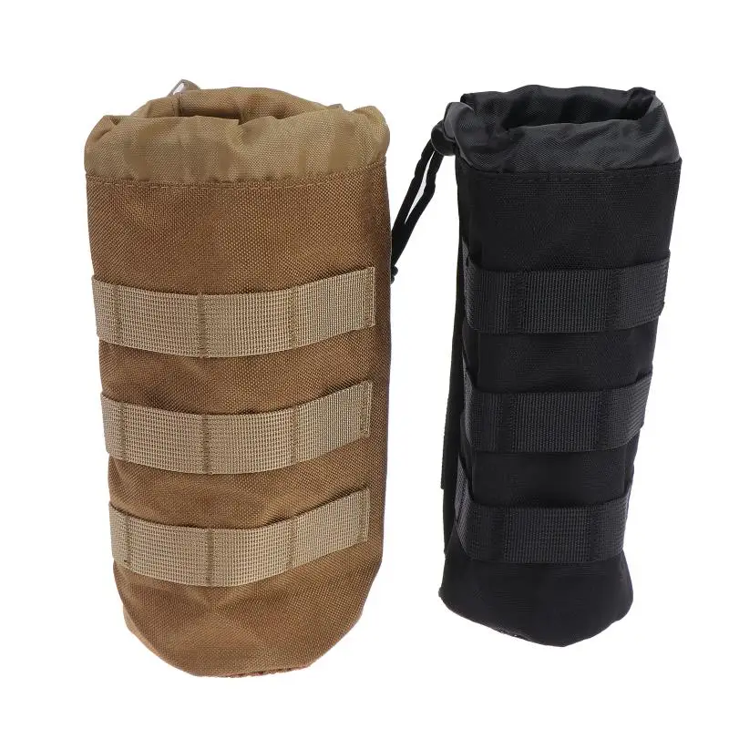 1 Stück Outdoor Molle Wasserflaschentasche Beutelhalter für Reisen, Camping, Wandern, Radfahren, Angeln, Jagen, Wasserflaschen- und Kesselträger – Detail 4