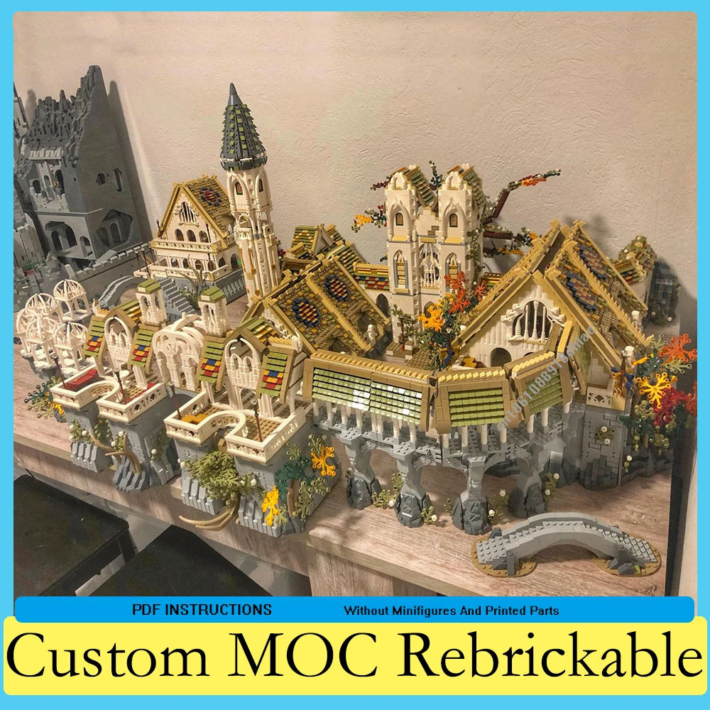 Magic Fairy Town Modular MOC Creative street view Model Building Blocks Architecture DIY Education Assembly Model Toys Gifts