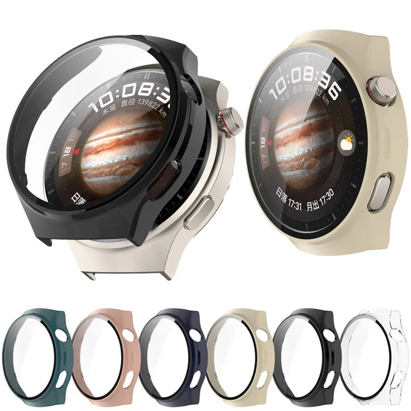 جراب واقٍ لساعة HUذاء 4 Pro ، زجاج وأجهزة كمبيوتر ، واقي شاشة كاملة ، حماية ساعة ذكية ، غلاف ممتص للصدمات ، ملحقات