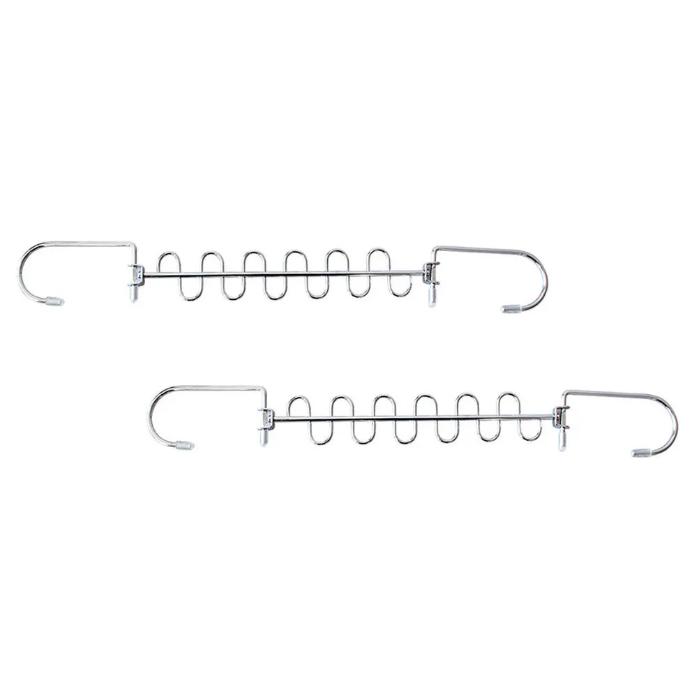 2Pcs Multifunctional Clothes Racks Simple Structure Clothes Hanging Rack Drying Storage Shelf for Home Multi-Hole Clothing Rack