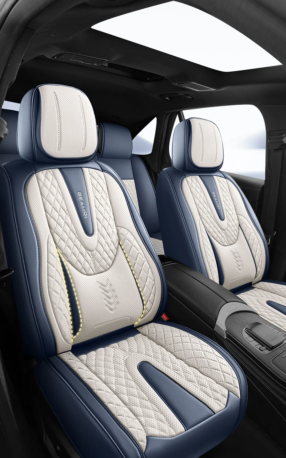 Universal Split Seat Fully Surrounded Car Seat Cover Breathable Comfortable Leather Car Seat Cushion Full Seats Cover JJ268