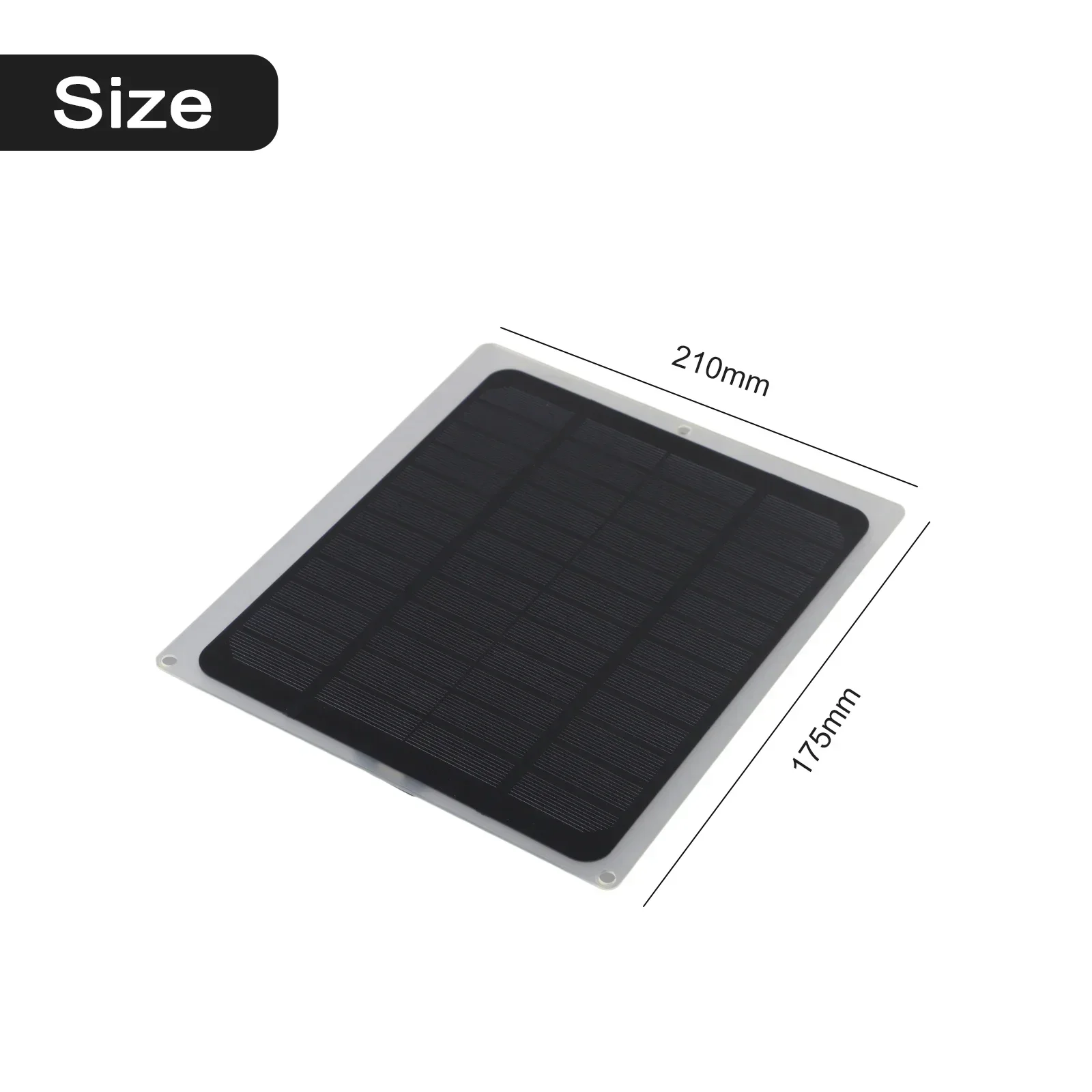 

1 Set 20W Solar Panel 12V Trickle Charger Maintainer Boat Car RV Battery Charger Kit 210*175MM Solar Panel 14V DC And USB 5.2V