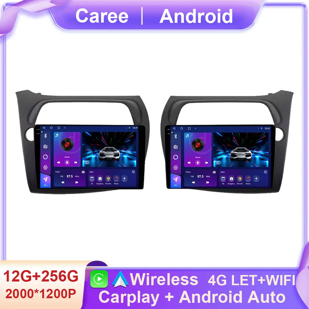 

Android 14 For Honda Civic Hatchback 2006-2011 Car Radio Multimedia Player Navigation Stereo Head Unit WIFI Speaker No 2Din DVD