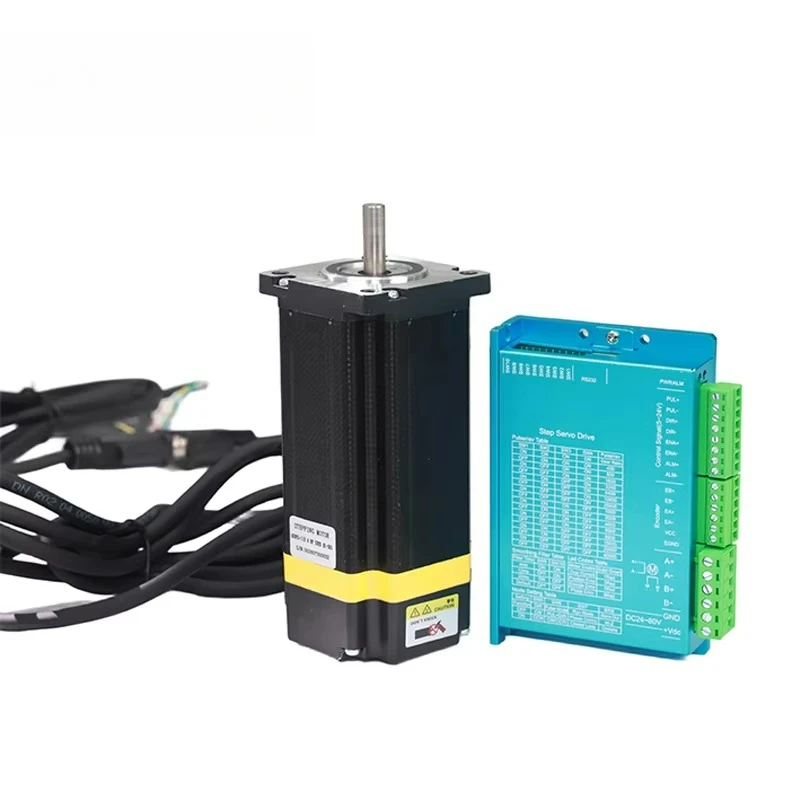 60*60*112mm NEMA 24 Hybrid 3-Axis Stepper Motor Kit with Encoder Driver Closed Loop 4.8Nm