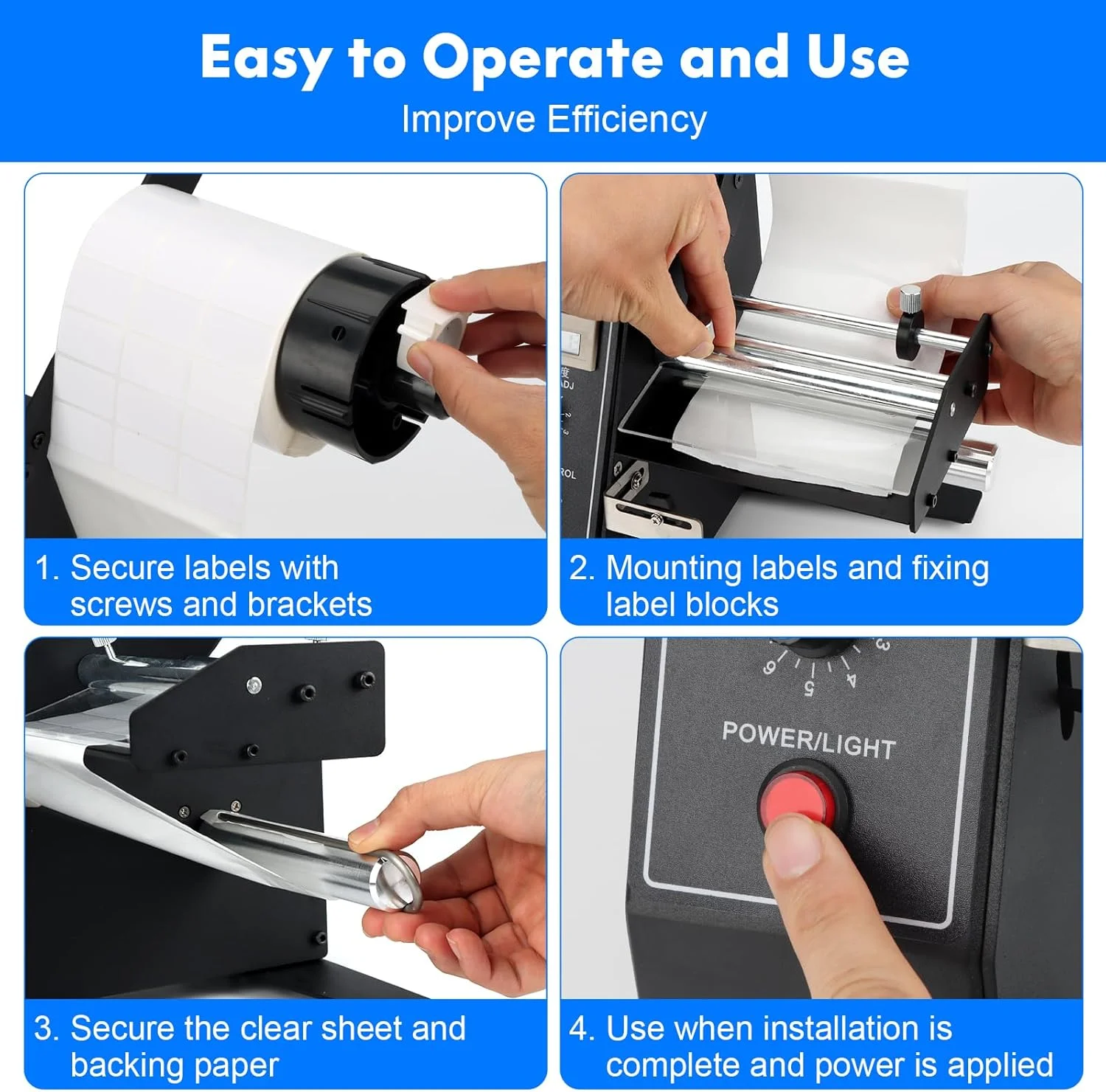 Automatic Label Dispenser,1150D,Automatic Label Separator,Label applicator, 110V,1-8m/min, Auto Counting Portable Label Applicat