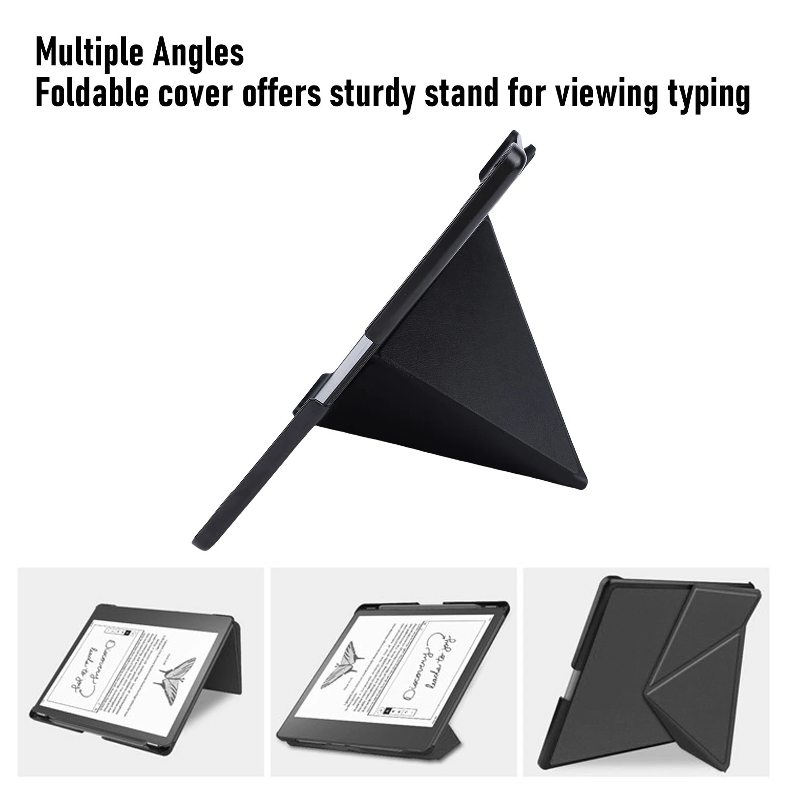Case Fit for Kindle Scribe 2022 2024 Foldable 10.2 Inch E Book Reader Stand Cover with Auto Sleep Wake and Pen Slot