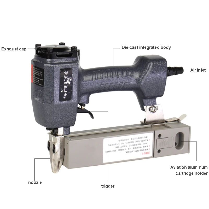 Pneumatic Straight Nail Gun F30 Thousand Nail Decoration Code Nail Gun for Woodworking Tools