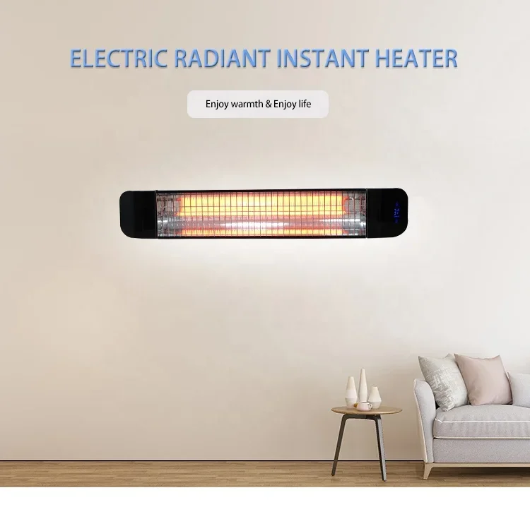 Indoor and outdoor smart home electric wall-mounted radiant infrared heater