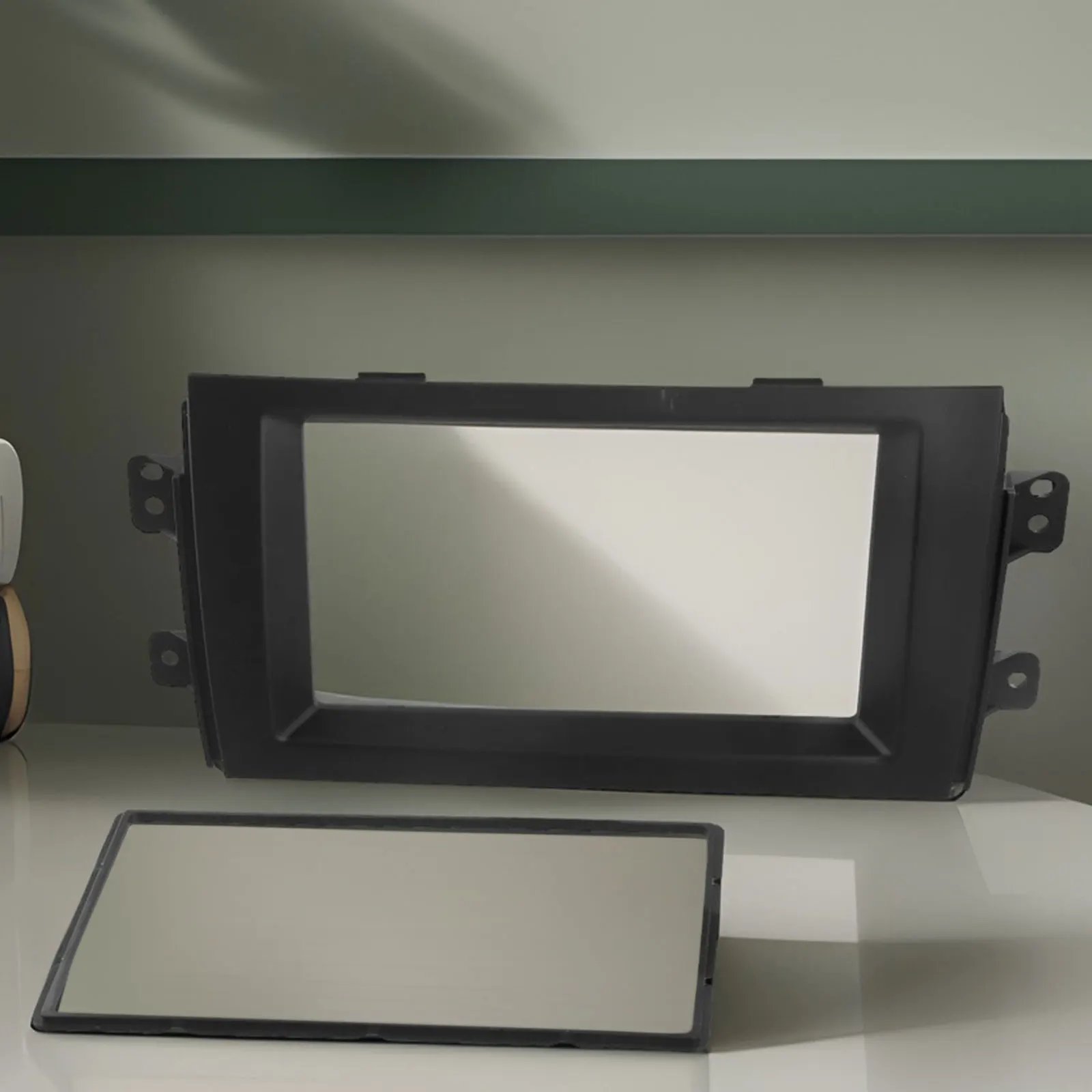 Double DIN Installation Trim Set Compatible With For Suzuki SX4 Produced From 2007 Up To And Including 2013 Model Year