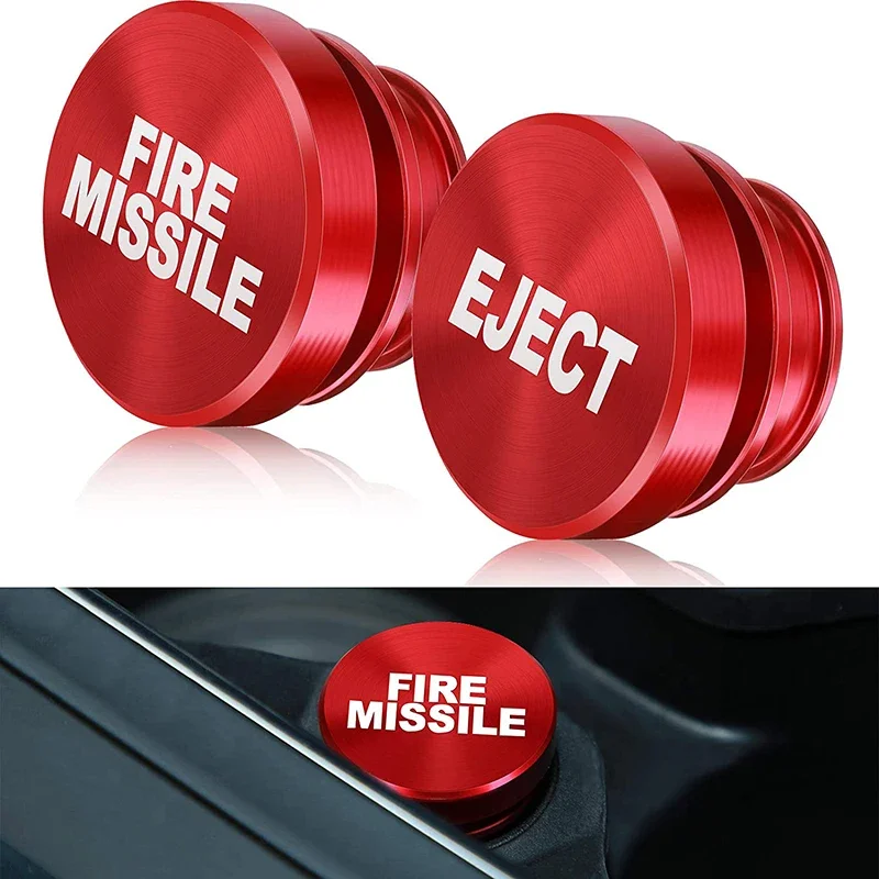 

2pcs Cigarette Lighter PlugCigarette Lighter Plug, Aluminum Dustproof Plug Fire Missile Button Car Cigarette Lighter Cover Fit