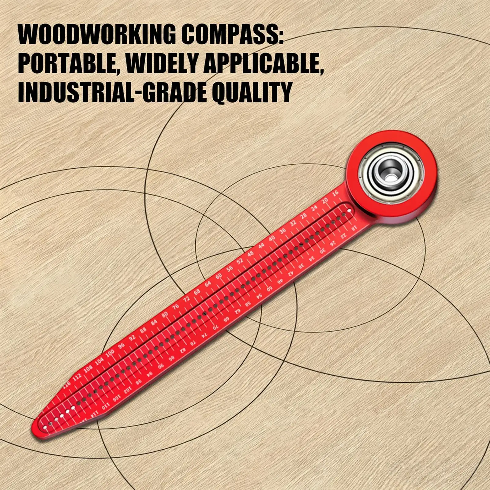 Woodworking Compass Tool Portable Precision Alloy Gauge Circle Drawing Woodworking Compass For Architect Woodworker Construction