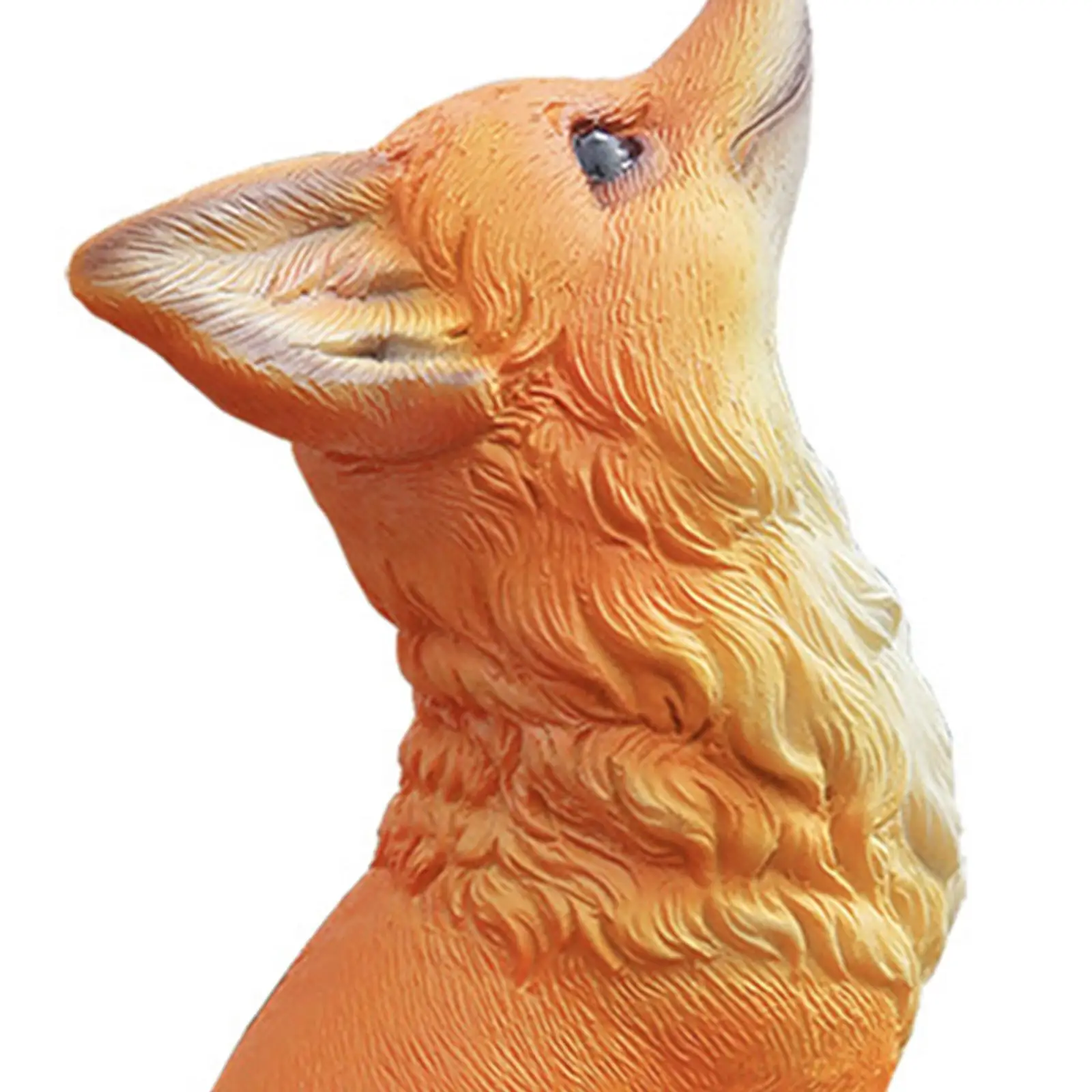 Statuetta di volpe in resina volpe giocattolo figura artigianato artistico piccola statua figurina di animali del bosco figura animale per letto di fiori Patio esterno