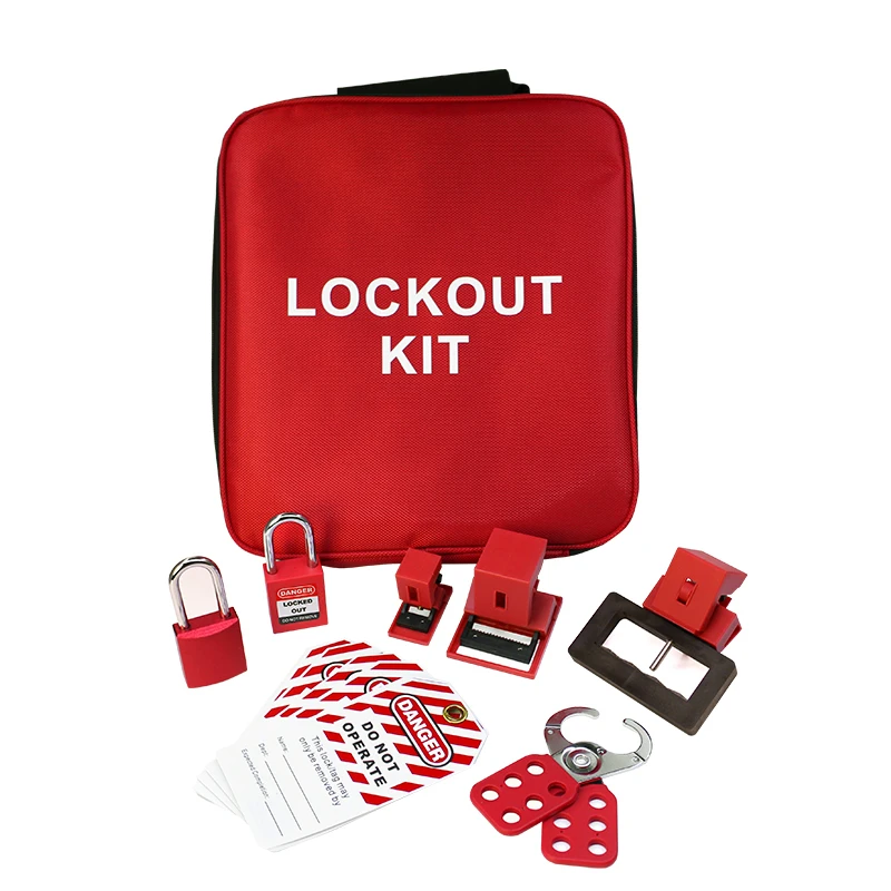 Safety LOTO Portable Lockout Tagout Kit Contain  Many Kinds Lockout Device