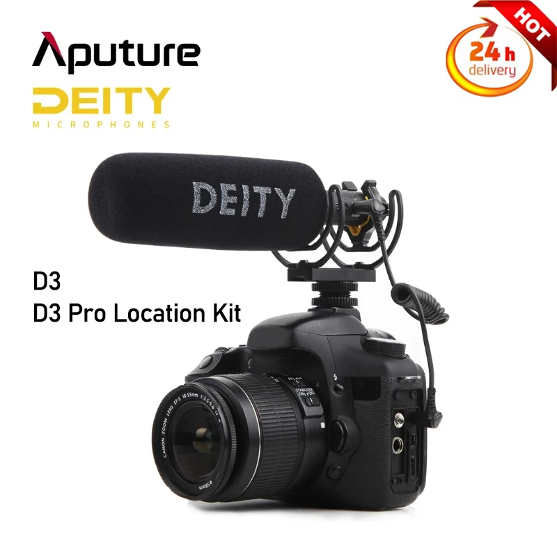 

Deity V-Mic D3/D3 Pro Location Kit Microphone Extremely Low Distortion Recording Studio For Canon Nikon Sony Camera Video Mic