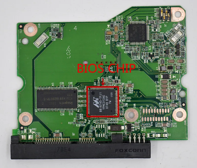 Western Digital hard disk circuit board NUMBER: 2060-701474-002 REV A ,2061-701474-300 / WD10EACS , WD7500AACS