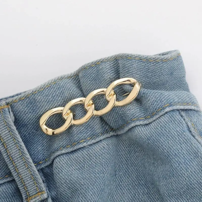 6Pcs Adjustable Jeans Button, Pant Waist Tightener For Waist Pins Brooch Tightening Waistband B.H