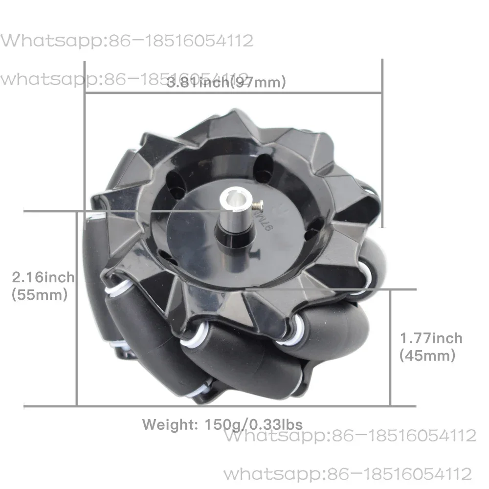 15KG Load 80mm Omni Mecanum Wheel with 4pcs 12V DC Speed Encoder Motor for Arduino Raspberry Pi DIY Robot Car STEM Toy Parts