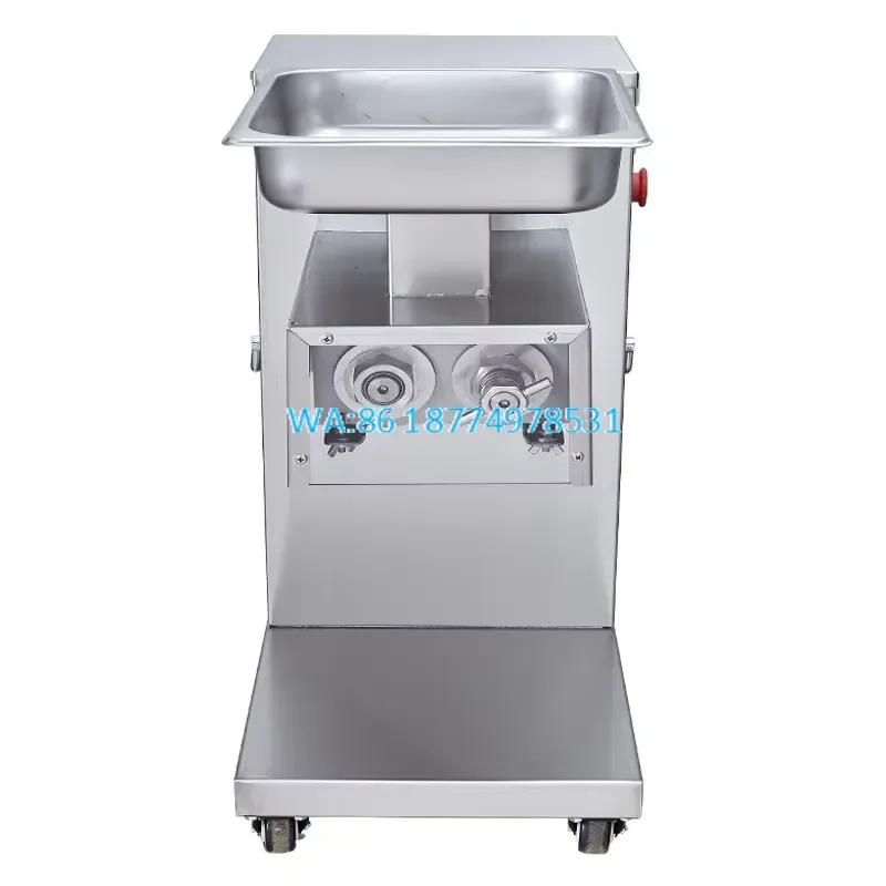 Wmwmnu Heavy Duty Automatic Frozen Meat Cutter Stainless Steel Vertical Slicer for Fresh Beef Mutton Cutting