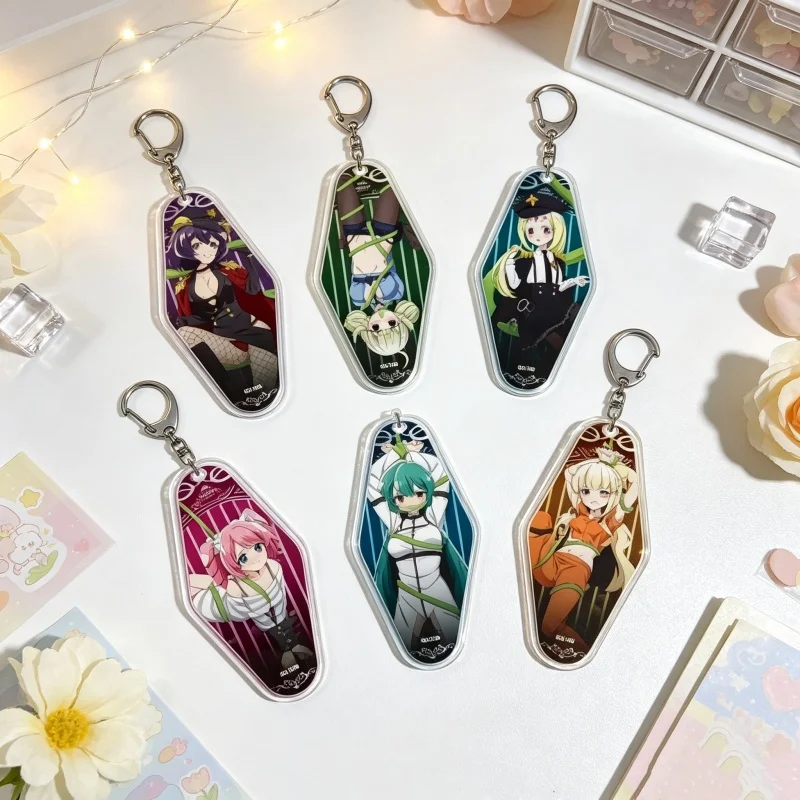 Bag Charm Mahou Shoujo ni Akogarete 6CM Acrylic Keychain Bag Pendant Character Mrchandise Enormeeta/Utena Hiiragi Fan Merch Gift