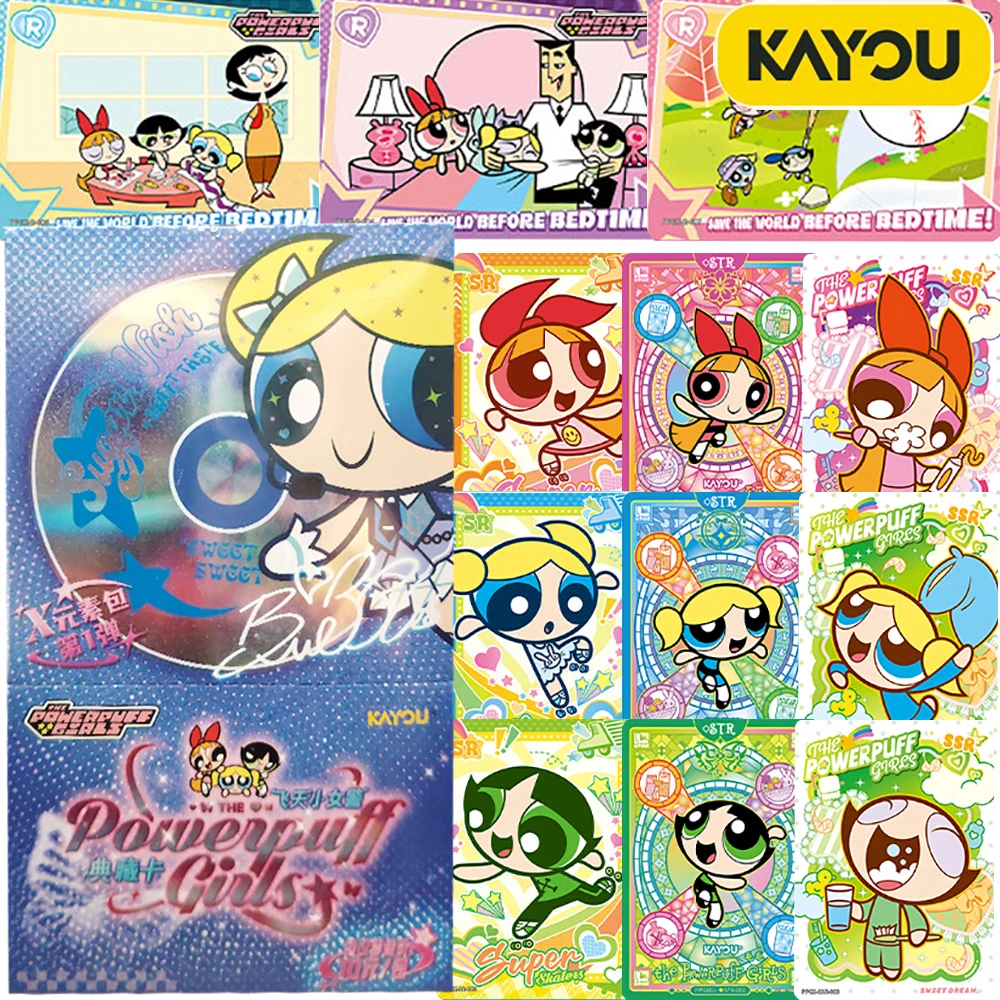 

Новый Kayou, оригинальные коллекционные карты «Суперпаф для девочек», высокое качество, милые мультяшные комедийные карты с анимированными персонажами, праздничный подарок