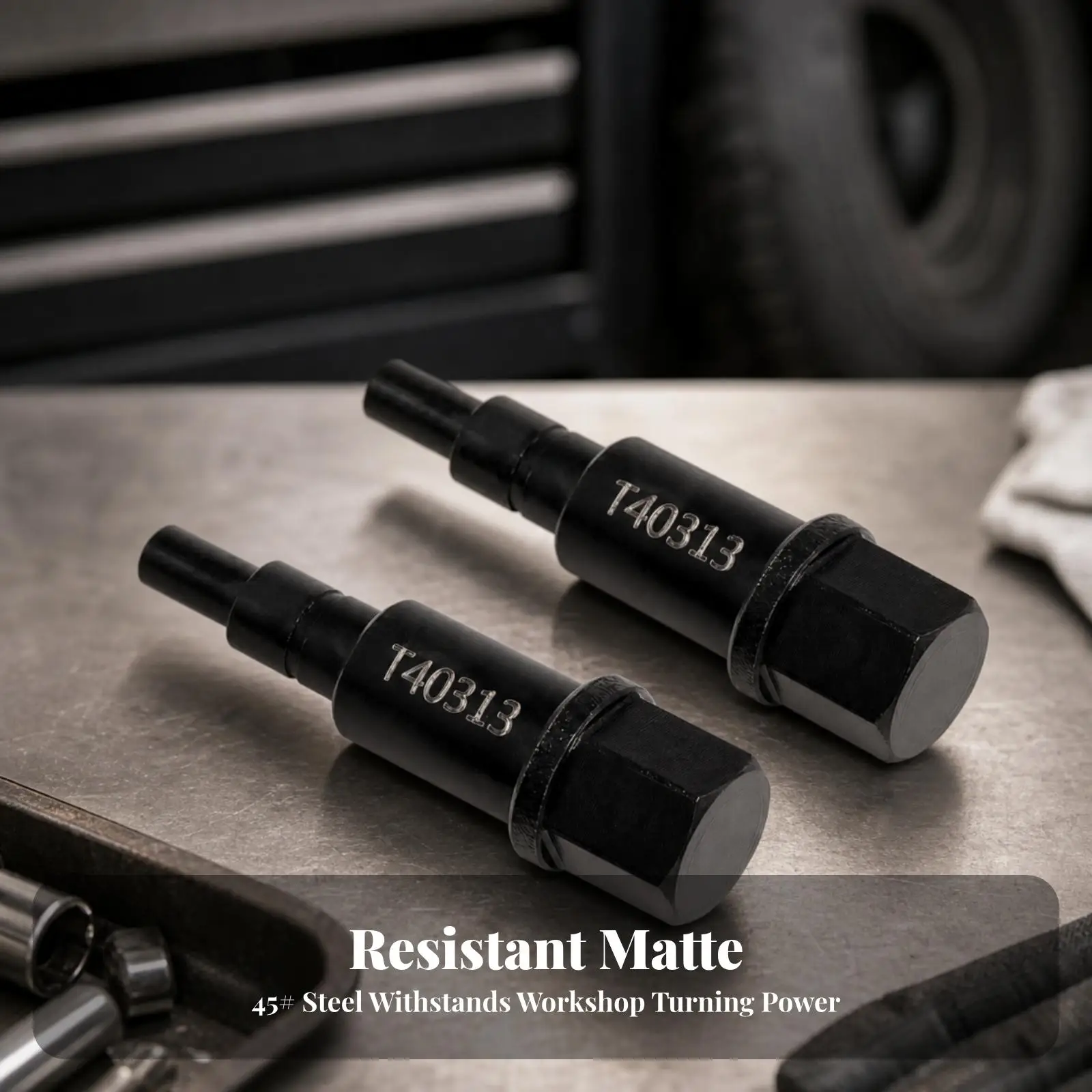 T40313 Camshaft Timing Locking Pin Tool | 45 Steel Construction, Stepped Cylindrical Body, Camshaft Socket Locating Pin, for
