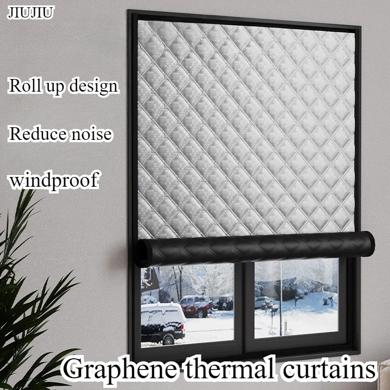 Windproof and Warm Curtains, Winter Windproof,bedroom,insulation Film,cold Proof Sealed Window Film，screen Window，Light Blocking