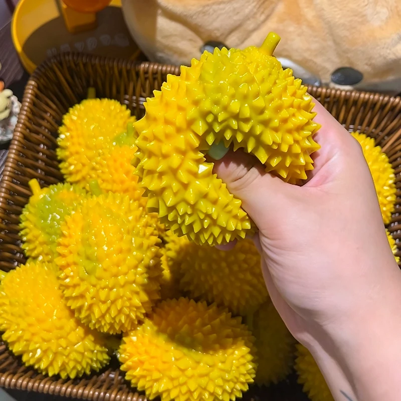 Crunchy Squishy Durian Stress Ball Homemade Soft Pistachio Squeeze Fidget Toys Anti Stress Release Hand Relax Toy for Adult
