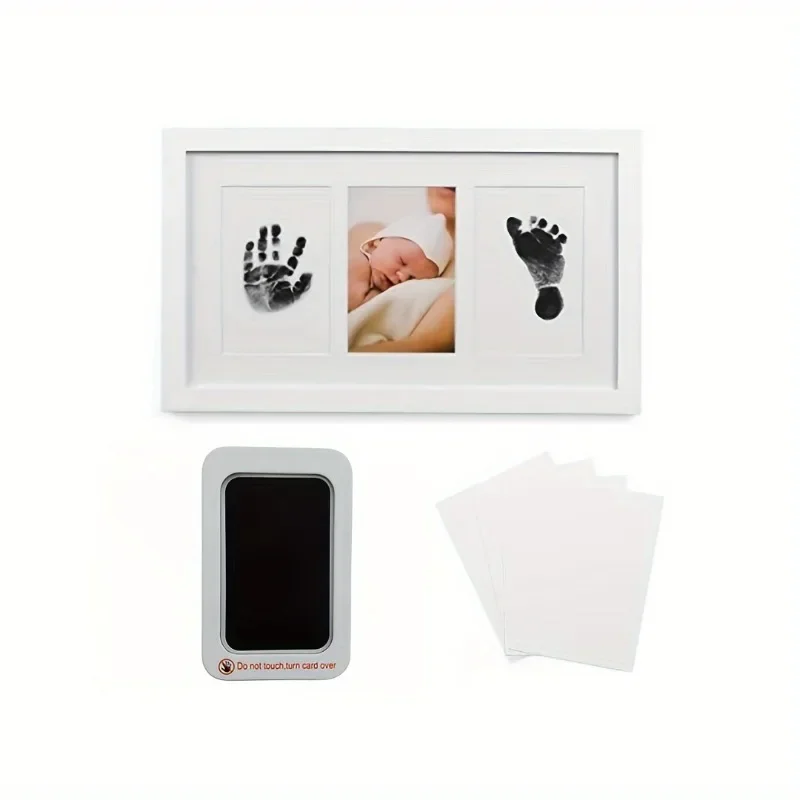 Pet Paw Print Kit With 1 Ink Pad & 2 Imprint Cards Safe Non-toxic Printing Baby Footprint Pet Paw Print Footprint Christmas Gift