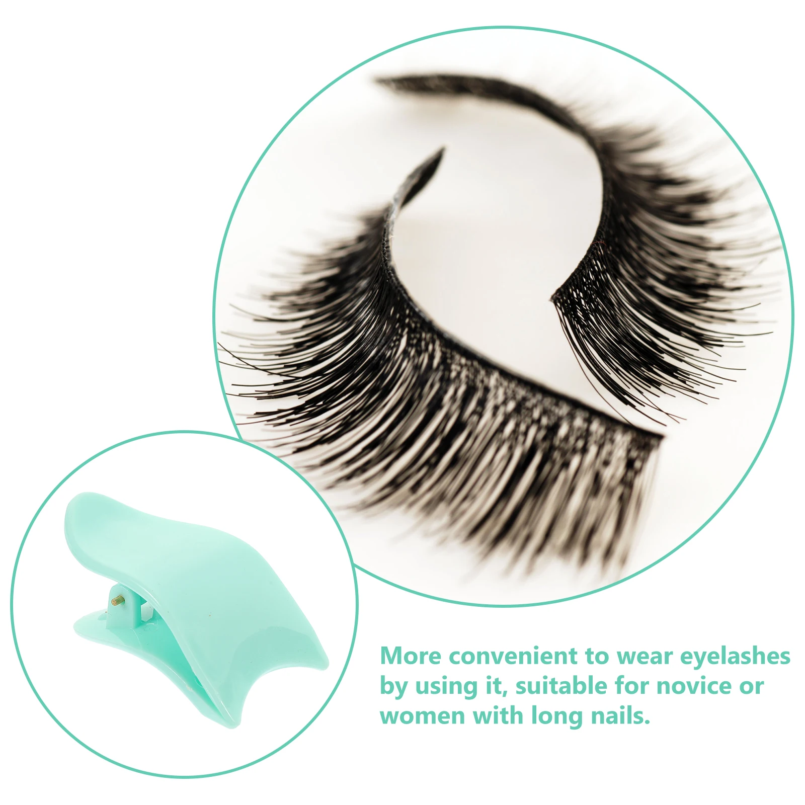 

4 Pcs Eyelash Extension Tool Kit Applicator Tweezers Extensions Slender False Helper Abs