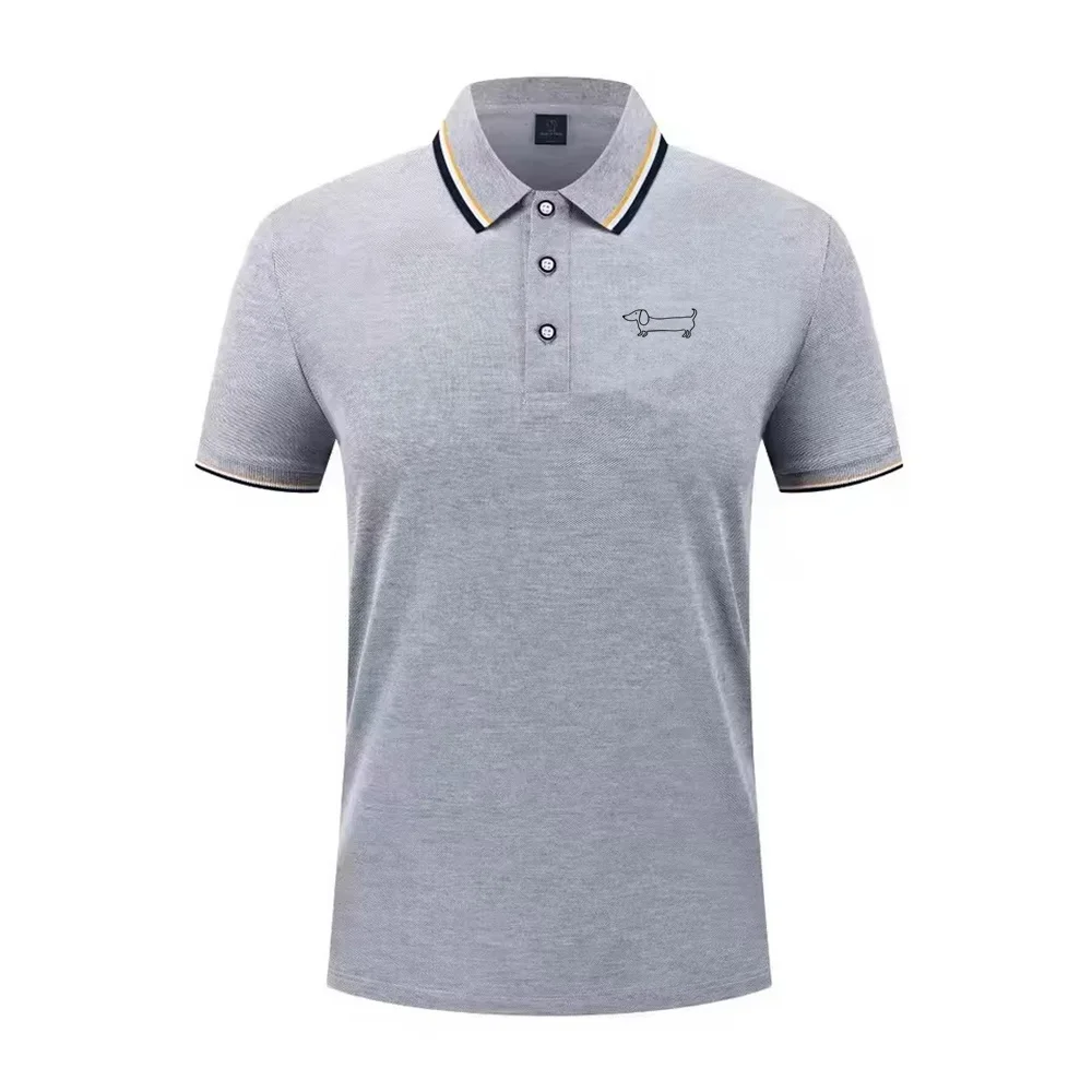 2026 Brand Men's New Summer Short Sleeve Polo Shirt High-end Breathable and Soft T-shirt Outdoor Fashion Casual Men's