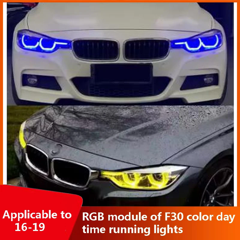 

Модуль RGB для дневных ходовых огней BMW E70 (2011-2013), с дистанционным управлением и управлением через приложение на телефоне