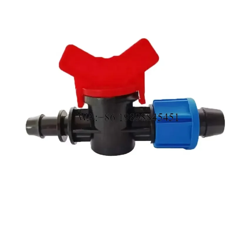 WMWMNU High Quality Drip Tape Pipe Mini Valve 16mm Lock Nut Fittings for Drip Irrigation System Garden Watering