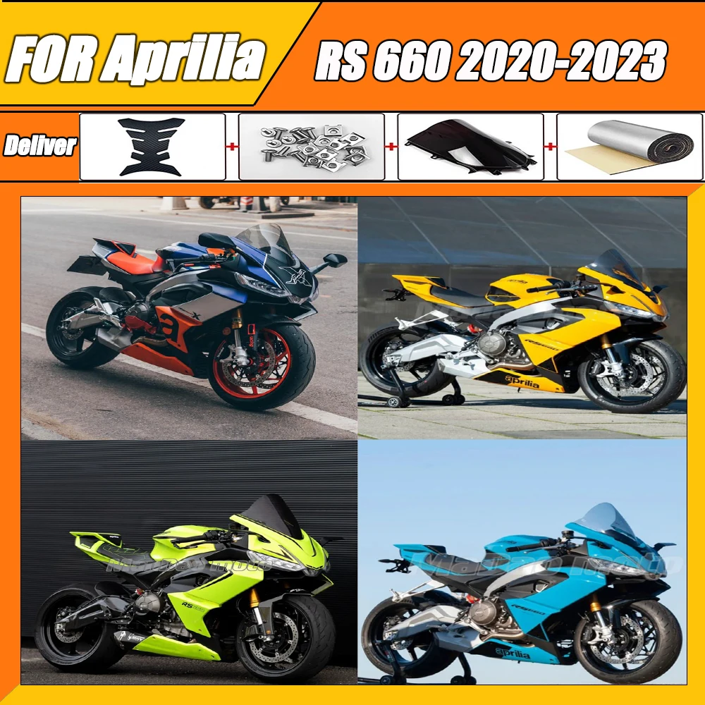 

RS660 Full Fairing Injection Bodywork Kit Cowl Panel Cover ABS For Aprilia RS 660 2020-2023 2022 Motorcycle 9 PC fairing